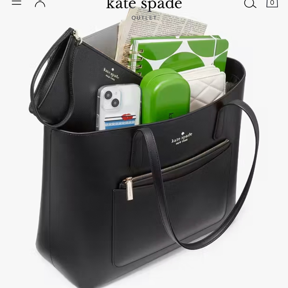 Kate Spade tote and wristlet